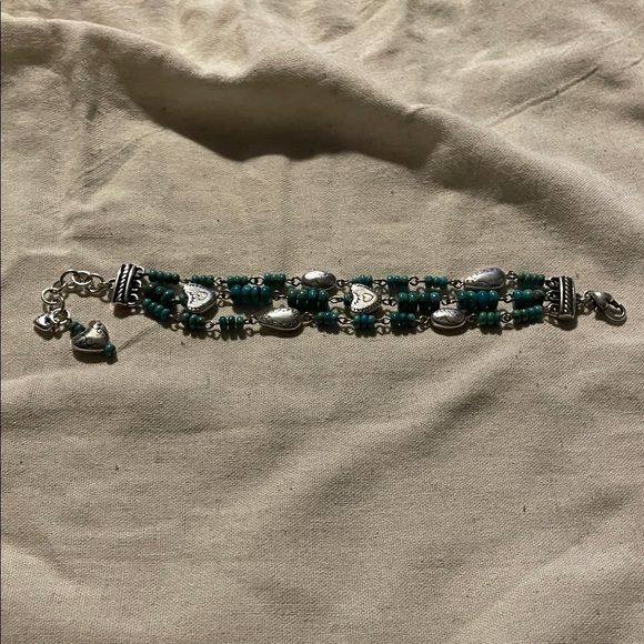 Brighton Silver and Turquoise Bracelet - Picture 1 of 5